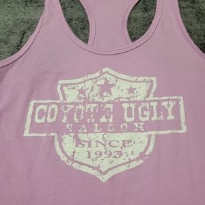 Coyote Ugly Saloon, pink tank top, size large